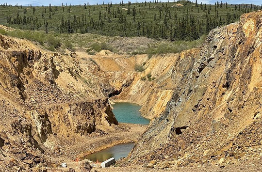The Mount Nansen Mine's Brown-McDade Pit.