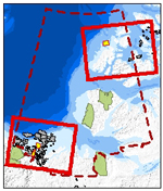 Image map of Call for Bids map areas