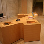 Display table featuring introductory information about the national space for Indigenous Peoples.