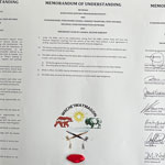 Signed Memorandum of Understanding.