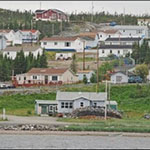 A group of houses in the community of Postville.