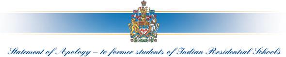 Statement of Apology-to former students of Indian Residential Schools