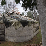 La reconstitution d’une maison longue.