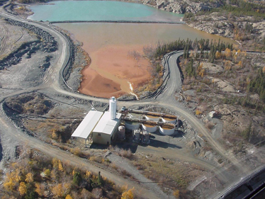 Aerial view of the water treatment plant