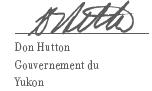 Don Hutton Gouvernement du Yukon