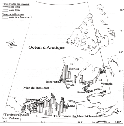 Annexe 1 : Carte de la région visée par la Convention définitive des Inuvialuit