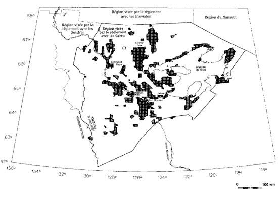  Carte de la région visée par le règlement concernant le Sahtu