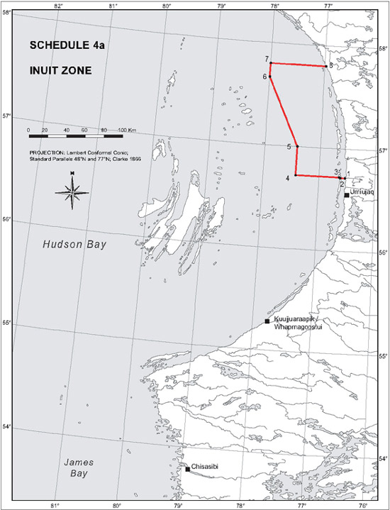 Schedule 4a - Map Inuit Zone
