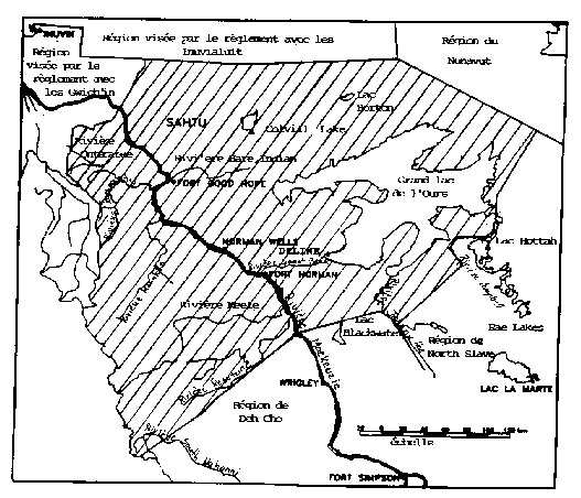 Carte de la région visée par le règlement